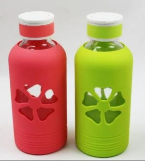 510ml 17oz nqi pheej yig dej qab - llime dej raj mis nrog lub tes tsho Silicon
